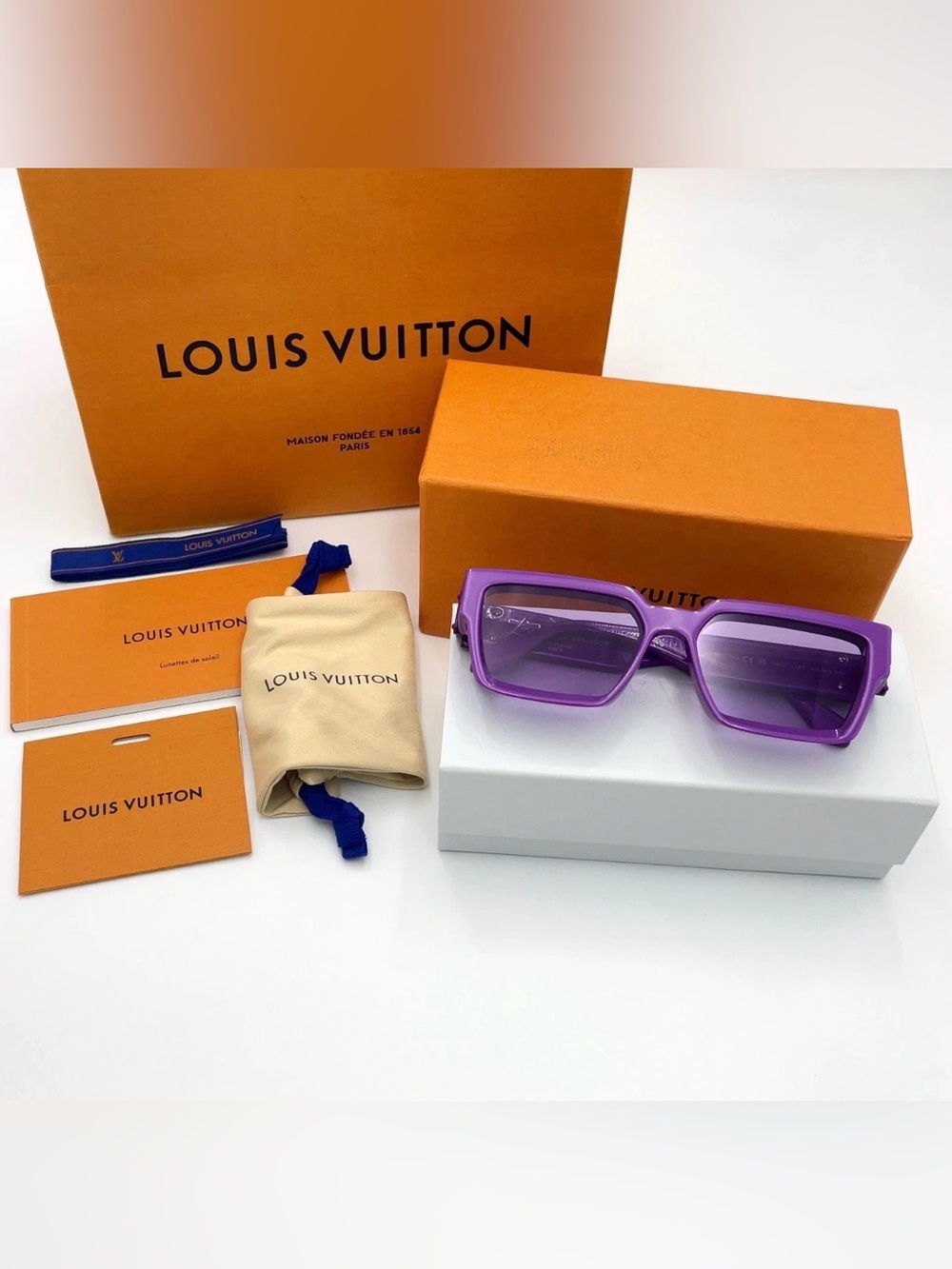 Louis Vuitton Purple Unisex Limited Millionaire Club Sunglasses
